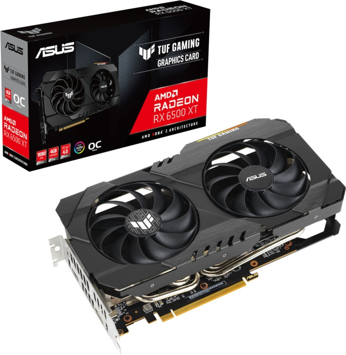 ASUS TUF-RX6500XT-O4G-GAMING graphics card in the group COMPUTERS & PERIPHERALS / Computer components / Graphic Cards at TP E-commerce Nordic AB (C68306)