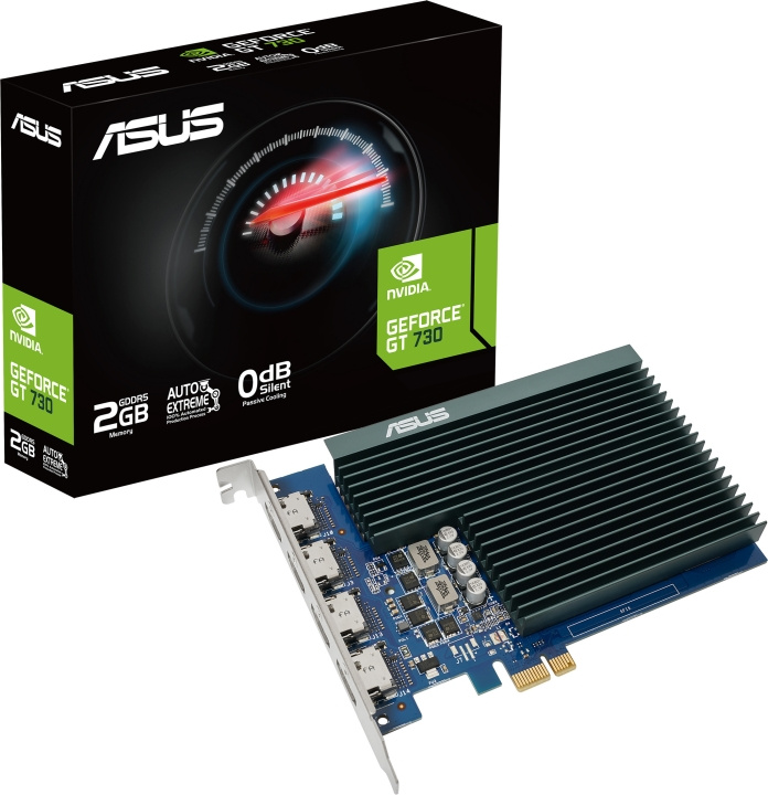 ASUS GeForce GT 730 2GB GDDR5 graphics card in the group COMPUTERS & PERIPHERALS / Computer components / Graphic Cards at TP E-commerce Nordic AB (C68321)