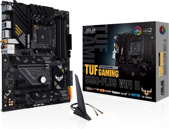 ASUS TUF GAMING B550-PLUS WIFI II AM4 ATX motherboard in the group COMPUTERS & PERIPHERALS / Computer components / Motherboard at TP E-commerce Nordic AB (C68322)