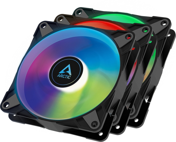 Arctic Cooling Arctic P12 PWM PST A-RGB 0dB Fan Pack, 120 mm, black, 3-pack in the group COMPUTERS & PERIPHERALS / Computer components / Cooling / Chassis fans at TP E-commerce Nordic AB (C68336)