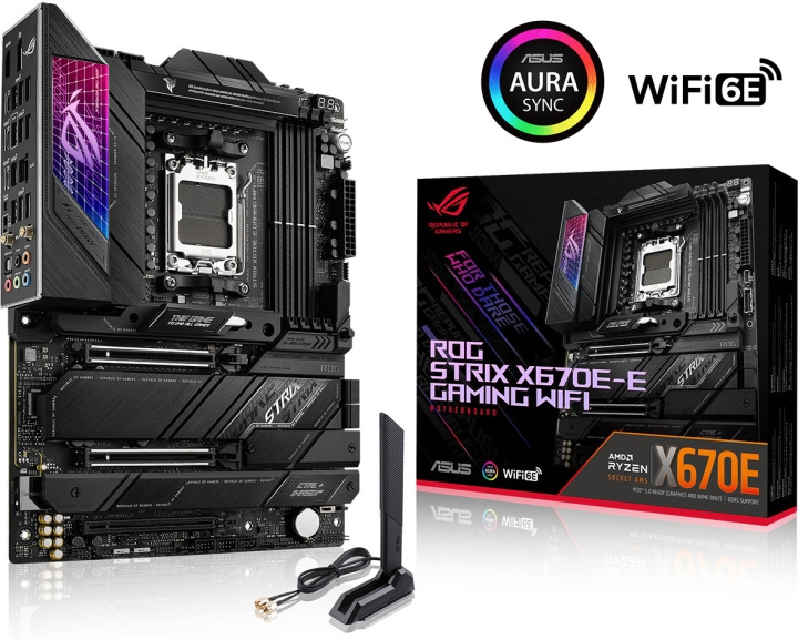 ASUS ROG STRIX X670E-E GAMING WIFI ATX motherboard in the group COMPUTERS & PERIPHERALS / Computer components / Motherboard at TP E-commerce Nordic AB (C68365)