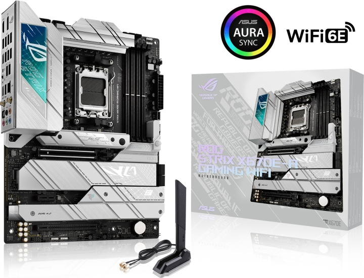 ASUS ROG STRIX X670E-A GAMING WIFI ATX motherboard in the group COMPUTERS & PERIPHERALS / Computer components / Motherboard at TP E-commerce Nordic AB (C68366)