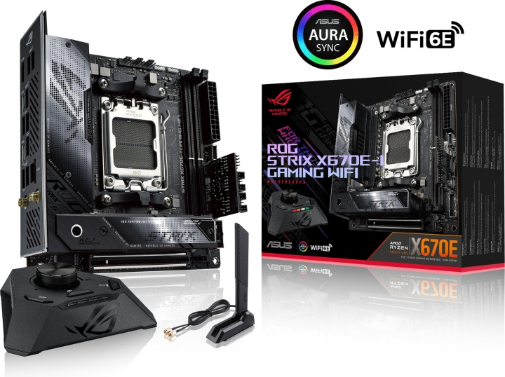 ASUS ROG STRIX X670E-I GAMING WIFI mITX motherboard in the group COMPUTERS & PERIPHERALS / Computer components / Motherboard at TP E-commerce Nordic AB (C68367)