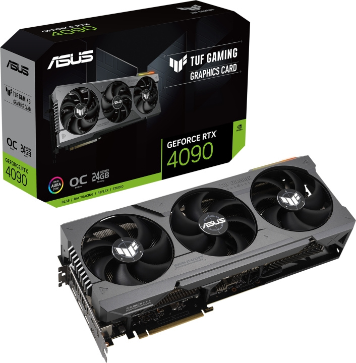 ASUS GeForce TUF-RTX4090-O24G-GAMING graphics card in the group COMPUTERS & PERIPHERALS / Computer components / Graphic Cards at TP E-commerce Nordic AB (C68381)