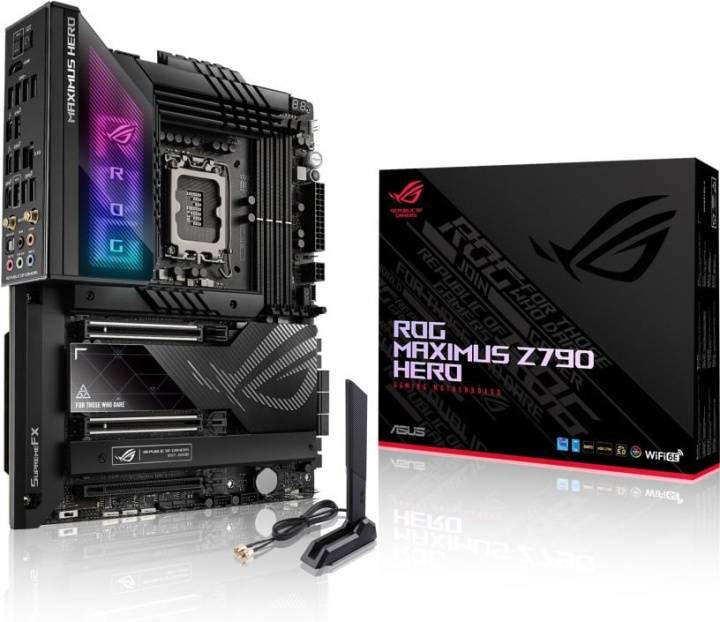 ASUS ROG MAXIMUS Z790 HERO ATX motherboard in the group COMPUTERS & PERIPHERALS / Computer components / Motherboard at TP E-commerce Nordic AB (C68384)