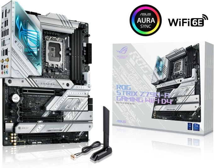 ASUS ROG STRIX Z790-A GAMING WIFI D4 ATX motherboard in the group COMPUTERS & PERIPHERALS / Computer components / Motherboard at TP E-commerce Nordic AB (C68386)