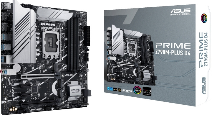 ASUS PRIME Z790M-PLUS D4 mATX motherboard in the group COMPUTERS & PERIPHERALS / Computer components / Motherboard at TP E-commerce Nordic AB (C68393)