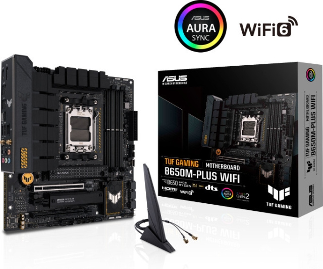 ASUS TUF GAMING B650M-PLUS WIFI mATX motherboard in the group COMPUTERS & PERIPHERALS / Computer components / Motherboard at TP E-commerce Nordic AB (C68410)