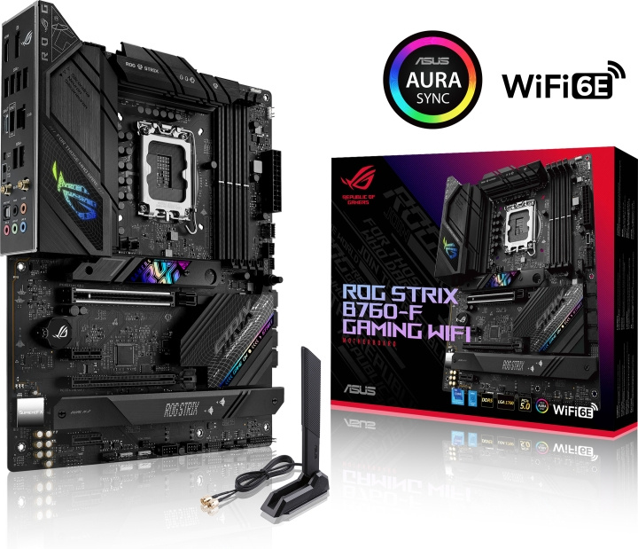 ASUS ROG STRIX B760-F GAMING WIFI ATX motherboard in the group COMPUTERS & PERIPHERALS / Computer components / Motherboard at TP E-commerce Nordic AB (C68434)