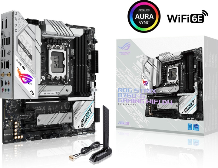 ASUS ROG STRIX B760-G GAMING WIFI D4 mATX motherboard in the group COMPUTERS & PERIPHERALS / Computer components / Motherboard at TP E-commerce Nordic AB (C68436)