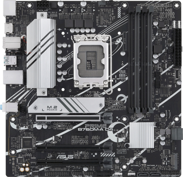 ASUS PRIME B760M-A D4 mATX motherboard in the group COMPUTERS & PERIPHERALS / Computer components / Motherboard at TP E-commerce Nordic AB (C68441)