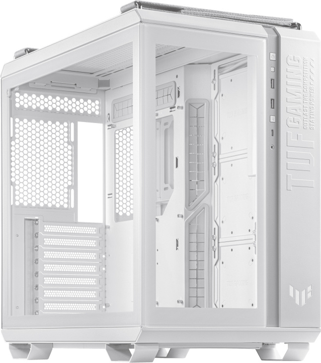 ASUS TUF Gaming GT502 Mid Tower ATX case with window, white in the group COMPUTERS & PERIPHERALS / Computer components / Chassis at TP E-commerce Nordic AB (C68464)