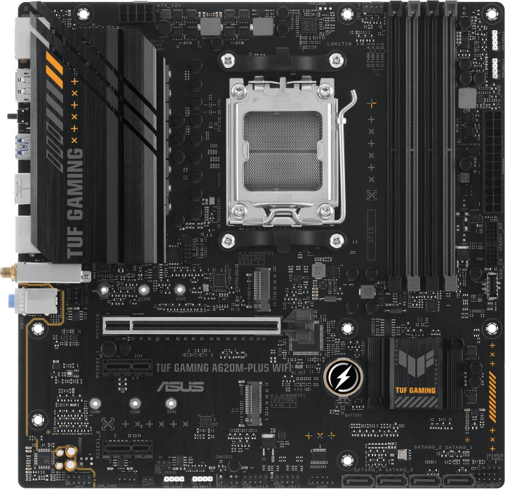 ASUS TUF GAMING A620M-PLUS WIFI mATX motherboard in the group COMPUTERS & PERIPHERALS / Computer components / Motherboard at TP E-commerce Nordic AB (C68493)