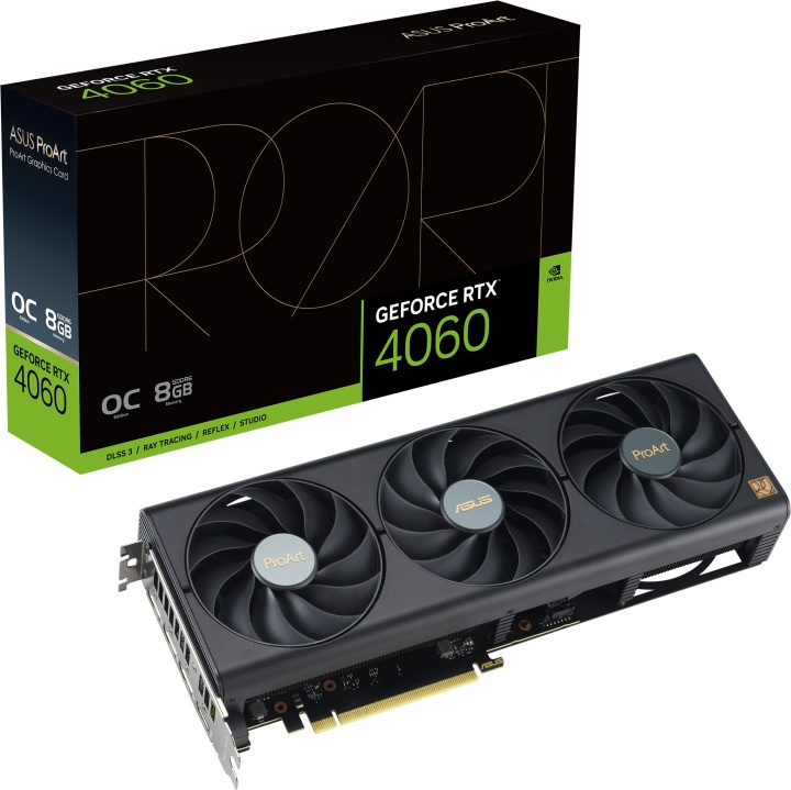 ASUS GeForce PROART-RTX4060-O8G graphics card in the group COMPUTERS & PERIPHERALS / Computer components / Graphic Cards at TP E-commerce Nordic AB (C68520)