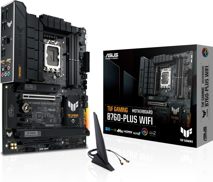 ASUS TUF GAMING B760-PLUS WIFI ATX motherboard in the group COMPUTERS & PERIPHERALS / Computer components / Motherboard at TP E-commerce Nordic AB (C68549)