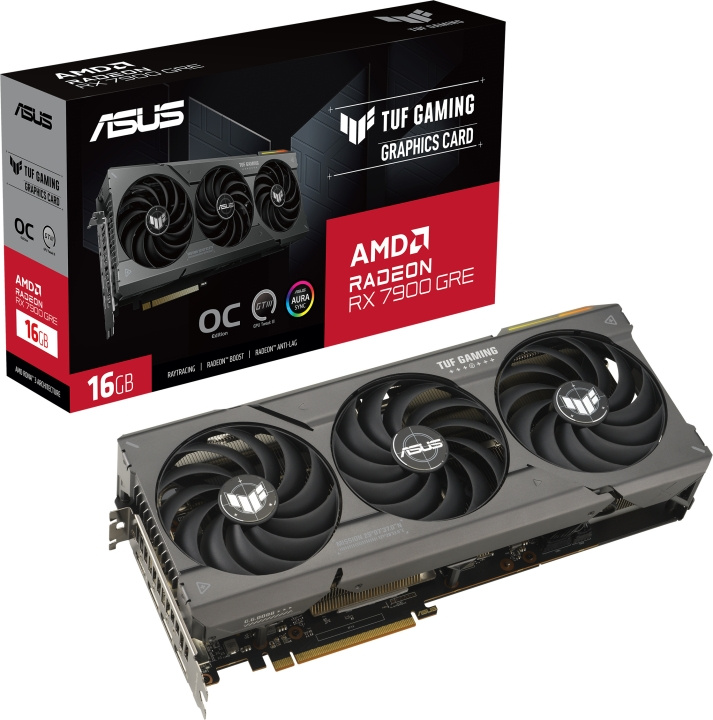 ASUS AMD Radeon TUF-RX7900GRE-O16G-GAMING graphics card in the group COMPUTERS & PERIPHERALS / Computer components / Graphic Cards at TP E-commerce Nordic AB (C68582)