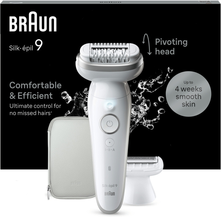 Braun Silk epil 9 9-041 epilator in the group BEAUTY & HEALTH / Hair & Styling / Hair removal / Epliators at TP E-commerce Nordic AB (C68606)