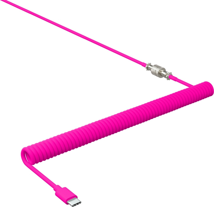 Xtrfy Coiled Braided Cable for Keyboard, pink in the group COMPUTERS & PERIPHERALS / Computer cables / USB / USB-C at TP E-commerce Nordic AB (C68684)