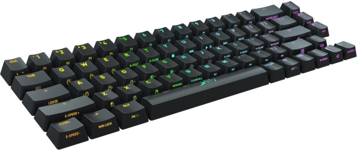 Xtrfy K5 Compact Base Keycaps, black, 68 pieces in the group COMPUTERS & PERIPHERALS / GAMING / Keyboards at TP E-commerce Nordic AB (C68710)