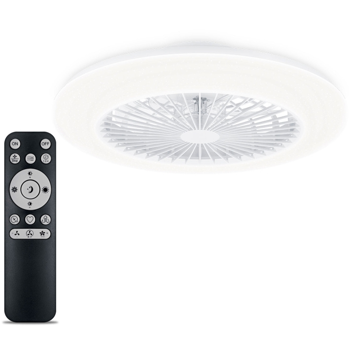 Philips Amigo Takfläkt med LED-belysning Varm-/kallvitt 6000 lm in the group HOME, HOUSEHOLD & GARDEN / Fans & Climate products / Floor standing fans at TP E-commerce Nordic AB (C68773)