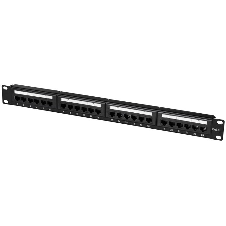 LogiLink Patchpanel 24-portar Cat6 för 19