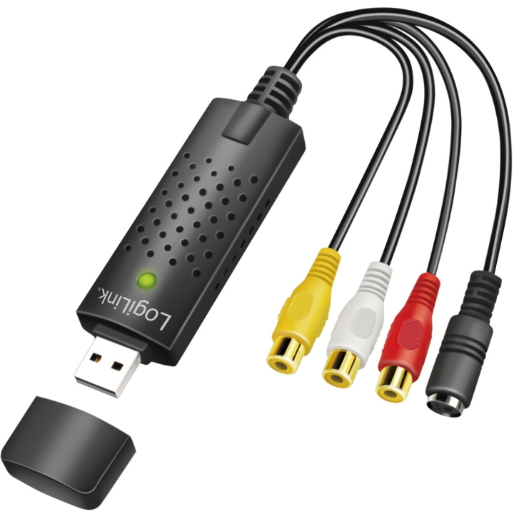 LogiLink USB 2.0 Audio/Video-grabber RCA + SVHS in the group HOME ELECTRONICS / Audio & Picture / TV & Accessories / Digitize VHS at TP E-commerce Nordic AB (C68809)