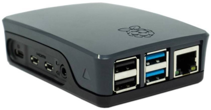 Raspberry Pi plastic case, Raspberry Pi 4 B, black in the group COMPUTERS & PERIPHERALS / Computer components / Raspberry Pi at TP E-commerce Nordic AB (C68907)