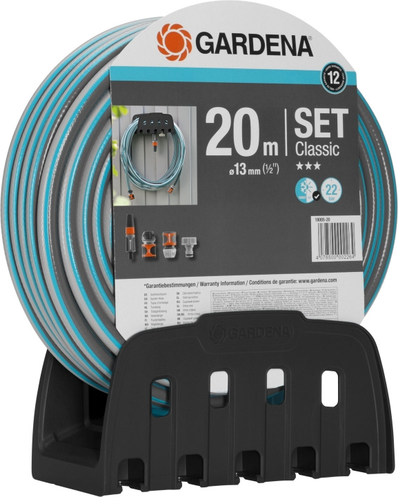 GARDENA Classic Garden Hose Set with Wall Bracket, 20 m in the group HOME, HOUSEHOLD & GARDEN / Garden products / Garden tools at TP E-commerce Nordic AB (C68961)