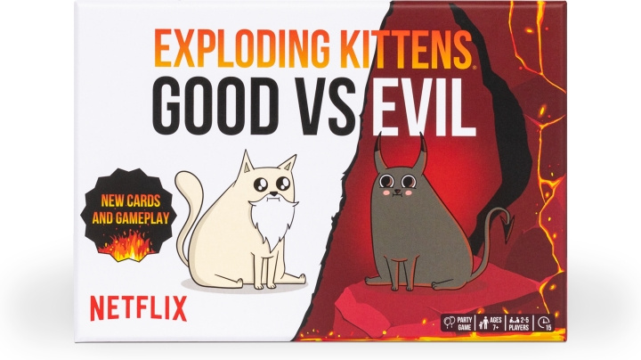 Exploding Kittens Good vs Evil Nordic - card game in the group TOYS, KIDS & BABY PRODUCTS / Toys / Board games / Family Games at TP E-commerce Nordic AB (C69119)