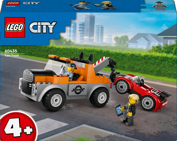 LEGO City Great Vehicles 60435 - Tow truck and sports car garage in the group TOYS, KIDS & BABY PRODUCTS / Toys / Building toys / Lego at TP E-commerce Nordic AB (C69260)