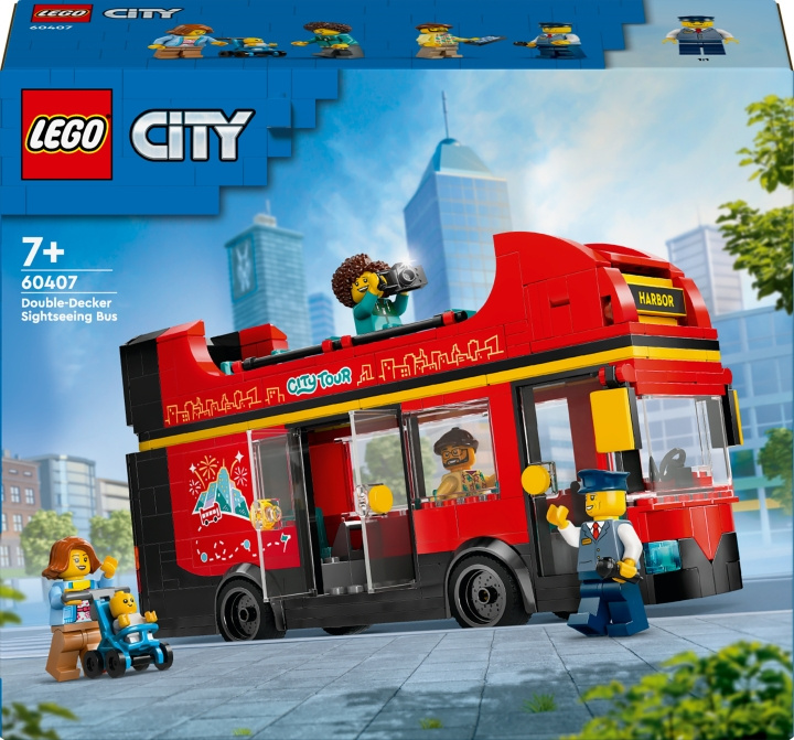 LEGO City Great Vehicles 60407 - Red double-decker tourist bus in the group TOYS, KIDS & BABY PRODUCTS / Toys / Building toys / Lego at TP E-commerce Nordic AB (C69266)