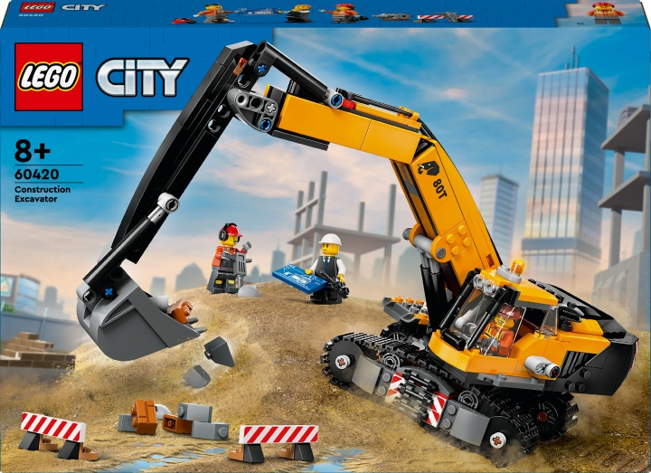 LEGO City Big Vehicles 60420 - Yellow construction excavator in the group TOYS, KIDS & BABY PRODUCTS / Toys / Building toys / Lego at TP E-commerce Nordic AB (C69275)