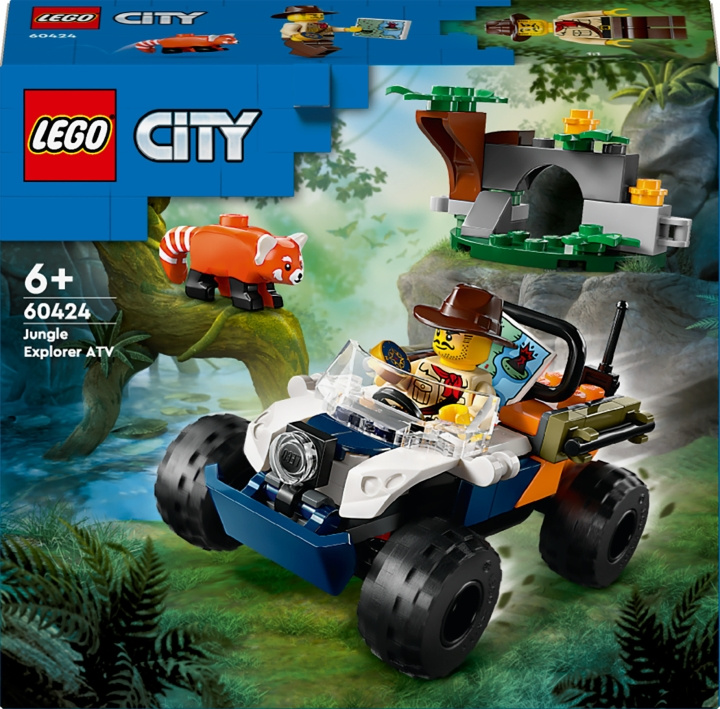 LEGO City Exploration 60424 - Jungle explorer\'s ATV and gold panda in the group TOYS, KIDS & BABY PRODUCTS / Toys / Building toys / Lego at TP E-commerce Nordic AB (C69290)