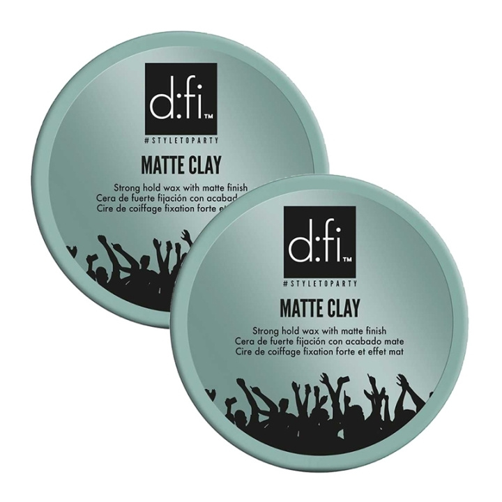 D:fi 2-pack D:fi Matte Clay 150g in the group BEAUTY & HEALTH / Hair & Styling / Hair styling / Styling cream at TP E-commerce Nordic AB (C69321)