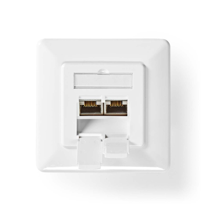 Nedis Network Wall Box | In-Wall | 2 port(s) | CAT7 | Straight | Female | Gold Plated | PVC | Ivory | Box in the group COMPUTERS & PERIPHERALS / Computer cables / Network cables / Adapters & Conductor joints at TP E-commerce Nordic AB (C69327)