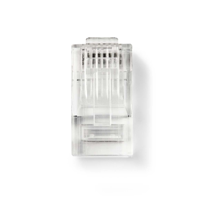 Nedis RJ45 Connector | Male | Stranded UTP CAT6 | Straight | Gold Plated | 10 pcs | PVC | Transparent | Box in the group COMPUTERS & PERIPHERALS / Computer cables / Network cables / Adapters & Conductor joints at TP E-commerce Nordic AB (C69330)