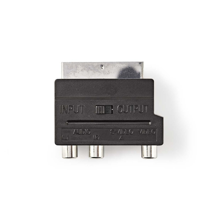 Nedis SCART Adapter | SCART Male | S-Video Female / 3x RCA Female | Nickel Plated | Switchable | ABS | Black | 1 pcs | Envelope in the group HOME ELECTRONICS / Cables & Adapters / Scart at TP E-commerce Nordic AB (C69336)