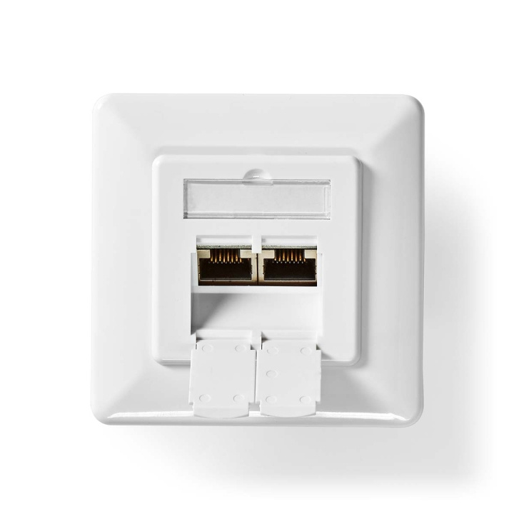 Nedis Network Wall Box | In-Wall | 2 port(s) | CAT6 | Straight | Female | Gold Plated | PVC | White | Box in the group COMPUTERS & PERIPHERALS / Computer cables / Network cables / Adapters & Conductor joints at TP E-commerce Nordic AB (C69343)