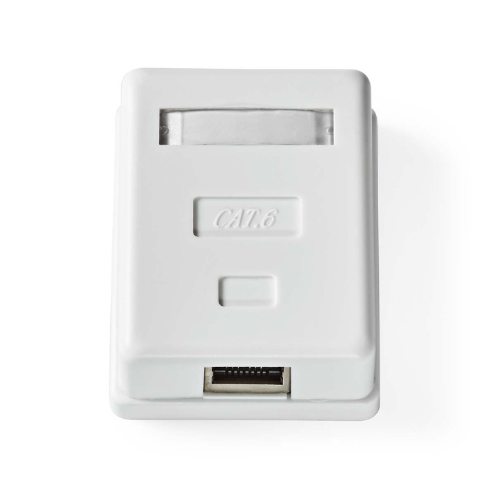 Nedis Network Wall Box | On-Wall | 1 port(s) | STP CAT6 | Straight | Female | Gold Plated | PVC | White | Box in the group COMPUTERS & PERIPHERALS / Computer cables / Network cables / Adapters & Conductor joints at TP E-commerce Nordic AB (C69345)