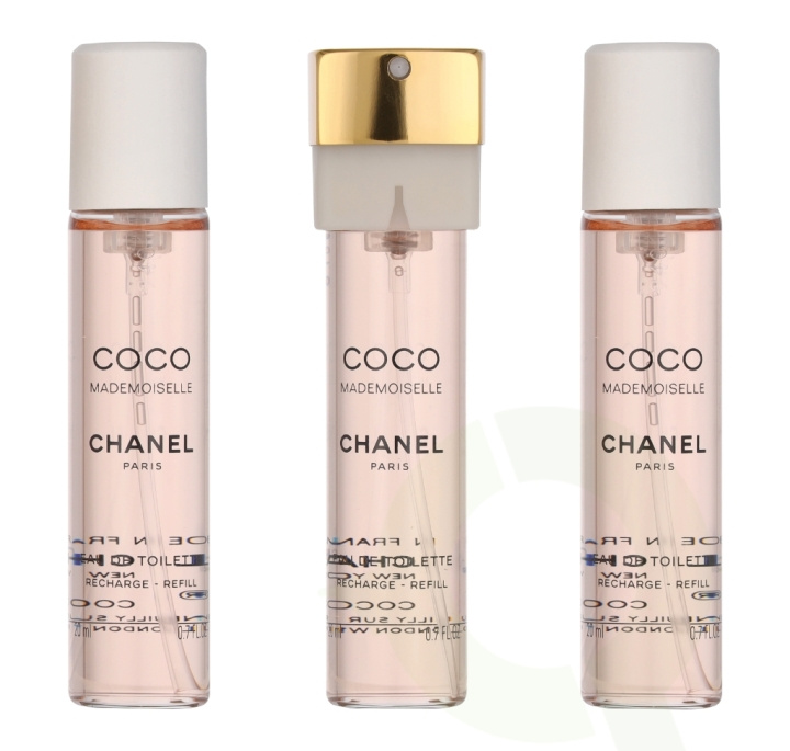 Chanel Coco Mademoiselle Giftset 60 ml 3x Edt Spray Refill 20Ml - Twist and Spray - Purse Spray in the group BEAUTY & HEALTH / Gift sets / Gift sets for her at TP E-commerce Nordic AB (C69364)