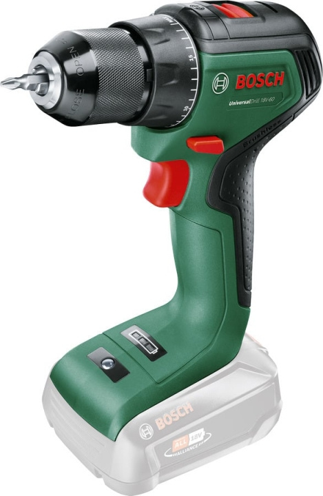 Bosch UniversalDrill 18V-60 Solo cordless drill, without battery in the group HOME, HOUSEHOLD & GARDEN / Tools / Drills at TP E-commerce Nordic AB (C69502)