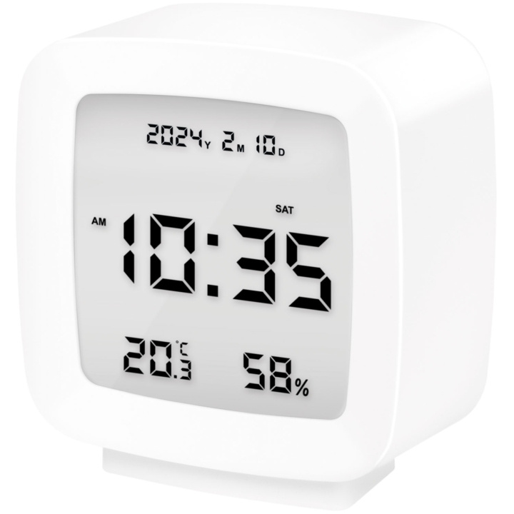 LogiLink Digital väckarklocka med datum, temp, luftfuktighet in the group HOME, HOUSEHOLD & GARDEN / Watches & Counters / Alarmclocks at TP E-commerce Nordic AB (C69565)