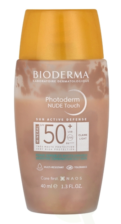 Bioderma Photoderm Nude Touch Mineral SPF50+ 40 ml Claire in the group BEAUTY & HEALTH / Skin care / Tanning / Sunscreen at TP E-commerce Nordic AB (C69601)