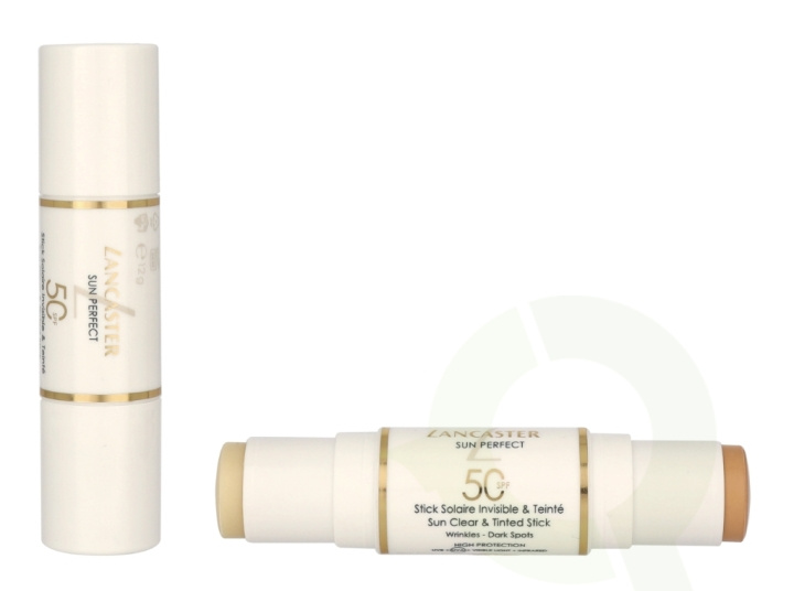 Lancaster Sun Perfect Sun Clear & Tinted Duo Stick SPF50 12 g in the group BEAUTY & HEALTH / Skin care / Tanning / Sunscreen at TP E-commerce Nordic AB (C69613)