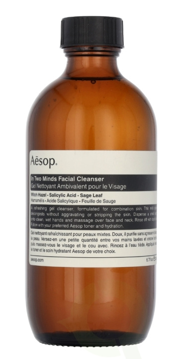 AESOP In Two Minds Facial Cleanser 200 ml in the group BEAUTY & HEALTH / Skin care / Face / Cleaning at TP E-commerce Nordic AB (C69651)