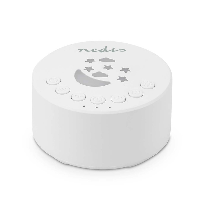 Nedis White Noise Machine | 18 Sound Options | 1 W | Battery play time: 18 hrs | Dimmable Light | Timer | White in the group HOME, HOUSEHOLD & GARDEN / Smart home / Smart home systems at TP E-commerce Nordic AB (C69692)