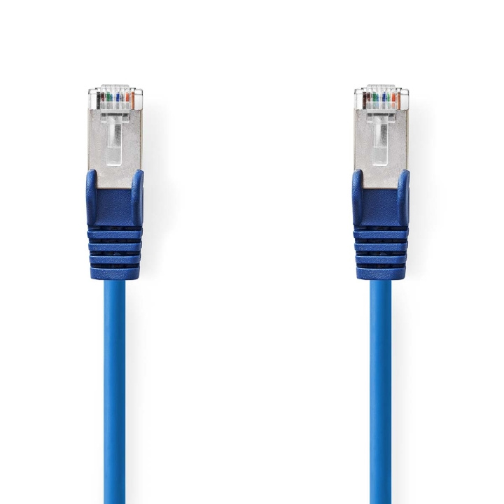 Nedis CAT5e Cable | SF/UTP | RJ45 Male | RJ45 Male | 15.0 m | Round | PVC | Blue | Label in the group COMPUTERS & PERIPHERALS / Computer cables / Network cables / Cat5e at TP E-commerce Nordic AB (C69698)