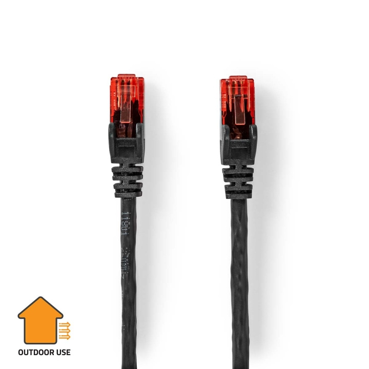 Nedis CAT6 Cable | RJ45 Male | RJ45 Male | U/UTP | 30.0 m | Outdoor | Round | PE | Black | Label in the group COMPUTERS & PERIPHERALS / Computer cables / Network cables / Cat6 at TP E-commerce Nordic AB (C69706)