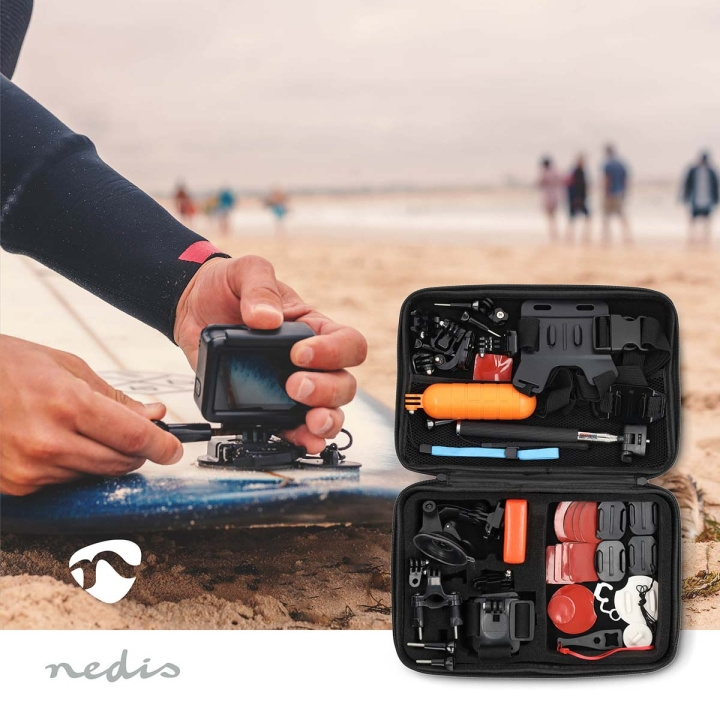 Nedis Action Cam Mount | 41 in 1 | Black in the group Sport, leisure & Hobby / Action cameras & Accessories / Accessories for actioncameras at TP E-commerce Nordic AB (C69707)