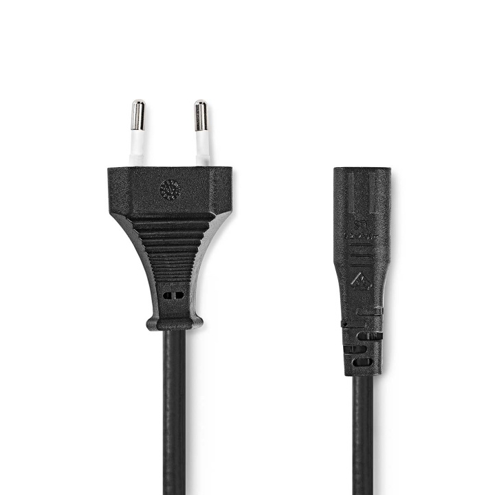 Nedis Power Cable | Euro Male | IEC-320-C1 | Straight | Straight | Nickel Plated | 2.00 m | Coiled | PVC | Black | Label in the group COMPUTERS & PERIPHERALS / Computer cables / Device kable at TP E-commerce Nordic AB (C69713)